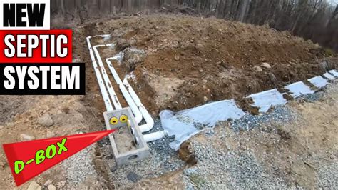 how to locate your leachfield distribution box|installing a septic distribution box.